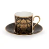 Acanthus Black Coffee Cup And Saucer*Royal Collection Shop New