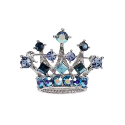 Blue And Silver Crown Brooch*Royal Collection Shop