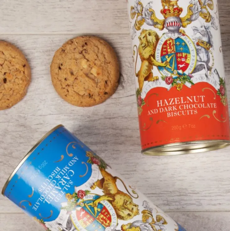 Buckingham Palace Salted Caramel And Chocolate Biscuit Tube*Royal Collection Shop Sale