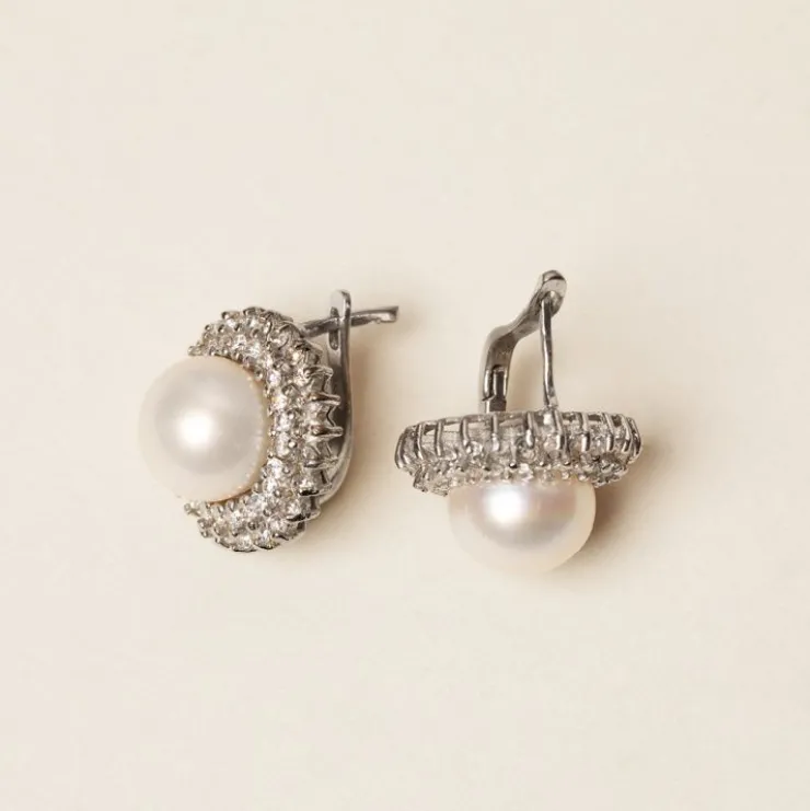 Centred Pearl Earrings*Royal Collection Shop