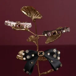 Jewel Encrusted Dark Mauve Hairclip*Royal Collection Shop Online