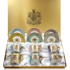 Lustre Pastel Coffee Cup And Saucer Set*Royal Collection Shop Online