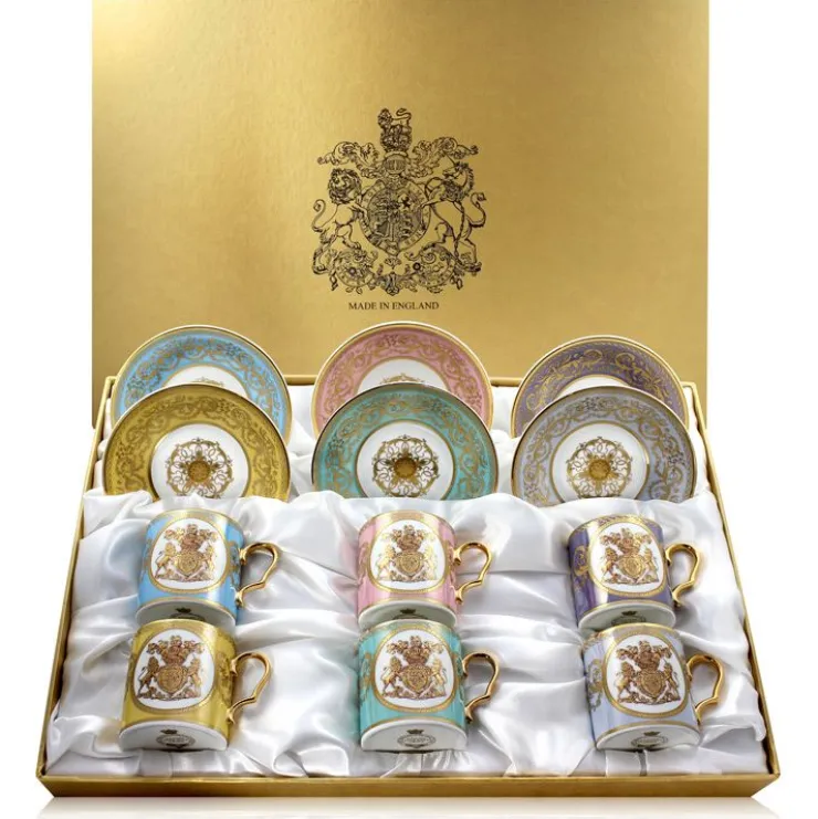 Lustre Pastel Coffee Cup And Saucer Set*Royal Collection Shop Online