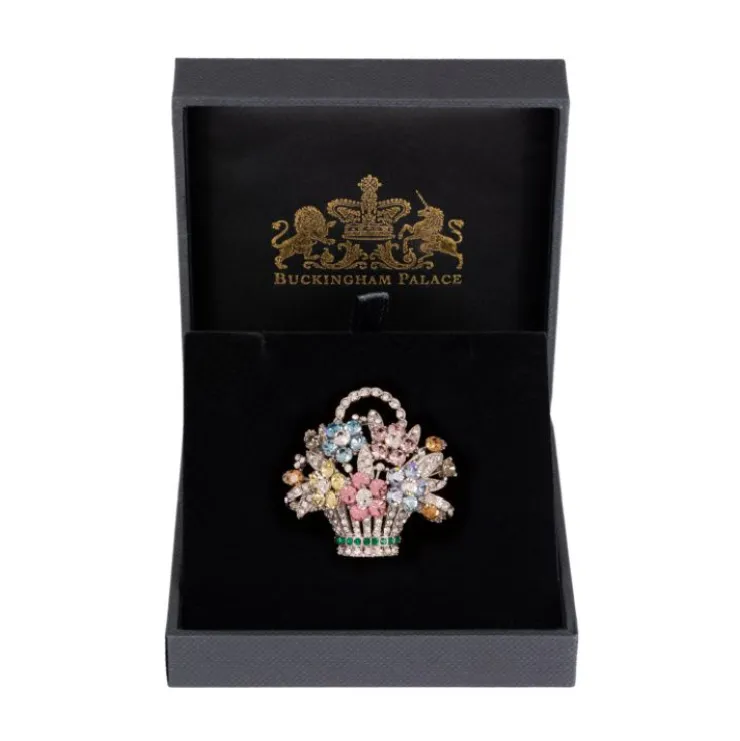 Pastel Flower Basket Brooch*Royal Collection Shop Outlet