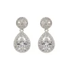 Silver Drop Teardrop Earrings*Royal Collection Shop