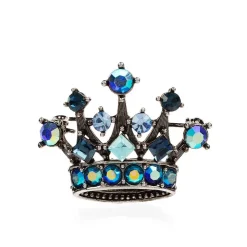 Small Blue Crystal Crown Brooch*Royal Collection Shop Sale