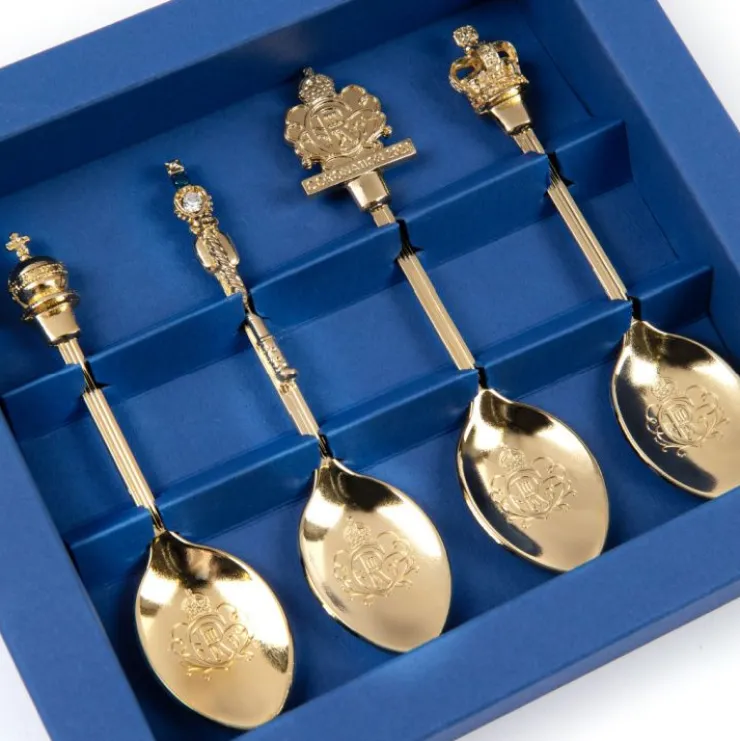 The Coronation Set Of Spoons*Royal Collection Shop New