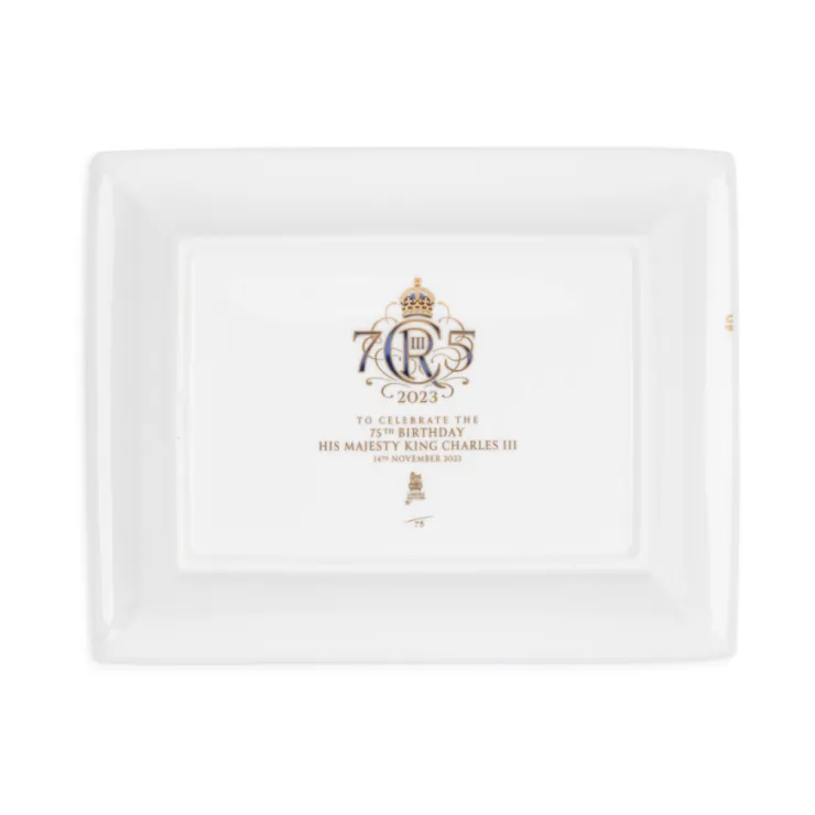 The King'S 75Th Birthday Limited Edition Navy Tray*Royal Collection Shop Discount