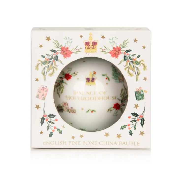 The Palace Of Holyroodhouse Fine Bone China Bauble*Royal Collection Shop Sale