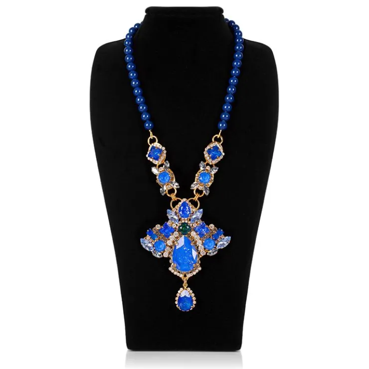 Vicki Sarge Large Blue Necklace*Royal Collection Shop Clearance