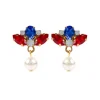 Vicki Sarge Red, White And Blue Small Drop Earrings*Royal Collection Shop New